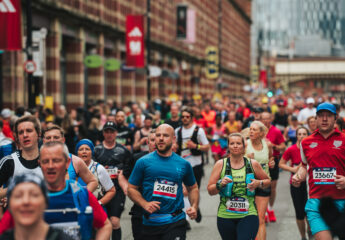 Lots of Marathon runners in Manchester